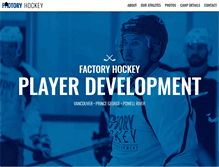 Tablet Screenshot of factoryhockey.ca